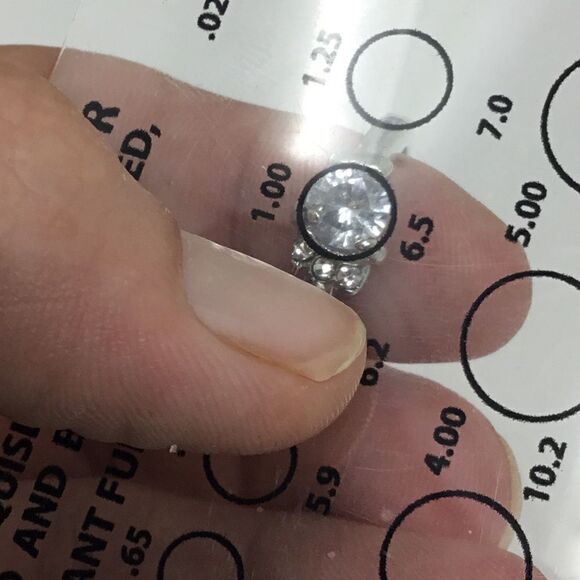 Cubic Zirconia Simple Setting Fashion Ring (H15) - Picture 2 of 5